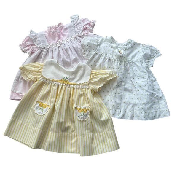 Vintage Betti Terrell, Nathan Krauskopf Co. & Nannette baby dress bundle 9-12 M - Picture 12 of 12